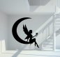 Preview: 16006 Fee im Mond mit Stern Wandtattoo